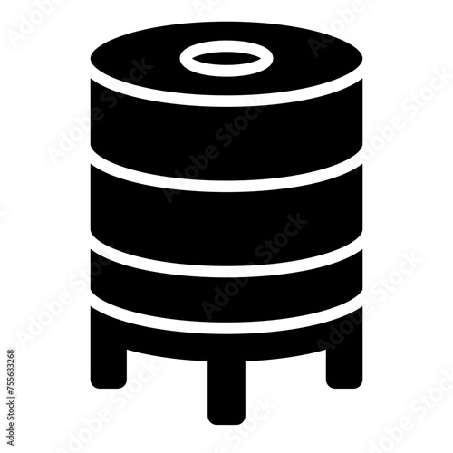 water tank glyph icon