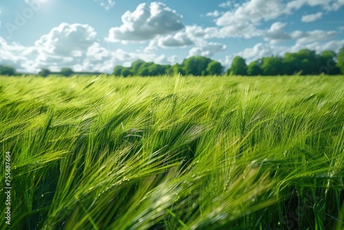 wind mild in the grass field landscape professional photography photo