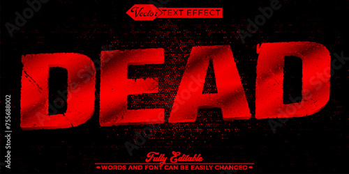 Vector Editable Text Effect Template photo