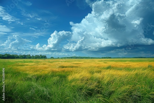 wind mild in the grass field landscape professional photography photo