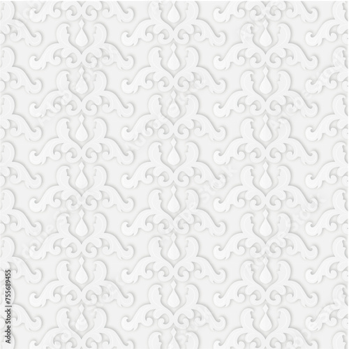 Fototapeta Naklejka Na Ścianę i Meble -  Minimalist pattern with shapes in paper style