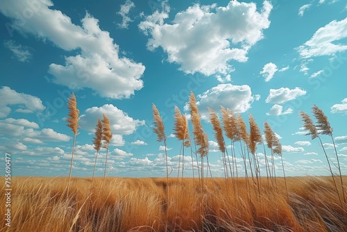 wind mild in the grass field landscape professional photography photo