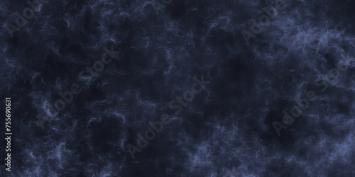 Abstract Light ink canvas for modern creative grunge design. Blue color dust particles explosion dramatic smoke in the room. Vivid textured aquarelle painted lightning night sky and thunder storm.