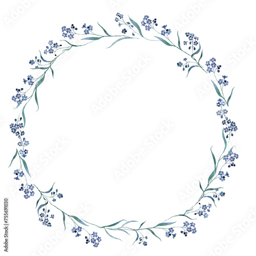 WALD Vergissmeinnicht - forget Me Not Aquarell