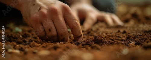 hands planting tree in the soil © Juraj