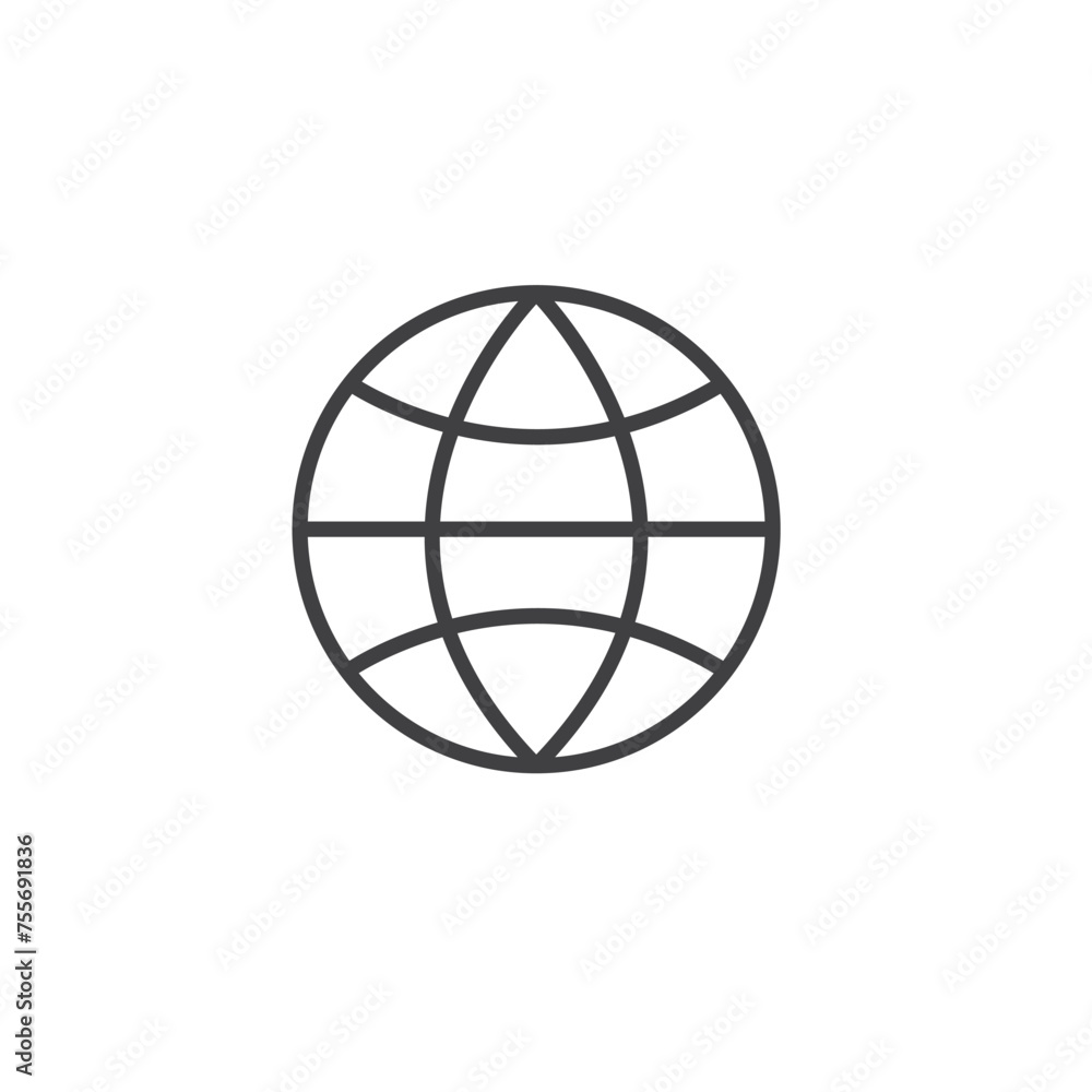 globe or web icon vector element design template globe or web icon vector element design template