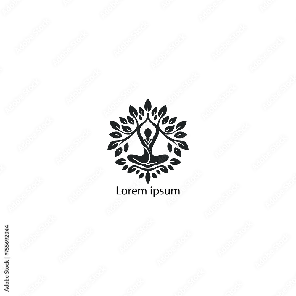 yoga logo with white background