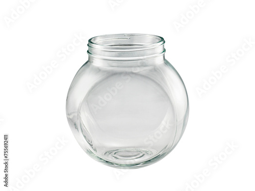 A transparent glass bottle, transparent background