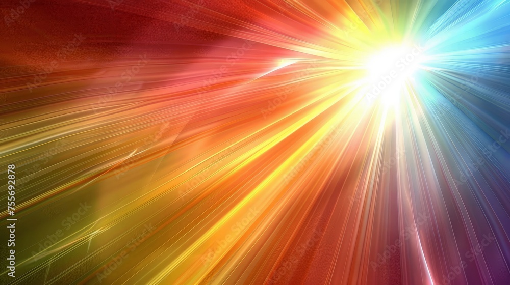 Obraz premium Abstract background, Beautiful rays of light.