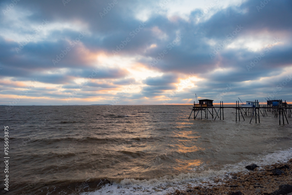 sunset at the beach