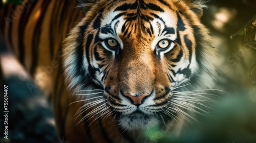 close up tiger eyes and face © kucret