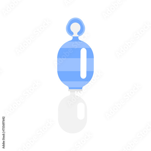 The bag vale-mask or AMBU illustration on isolated background.