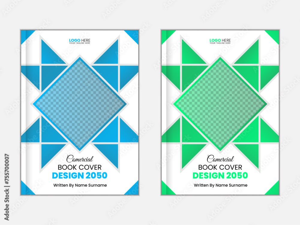 Fototapeta premium Modern corporate book cover design template