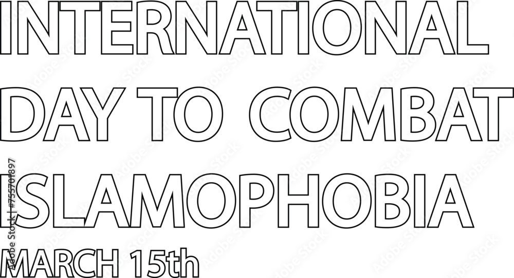 PrinInternational day to combat Islamophobia. Stop islamophobia banner ...