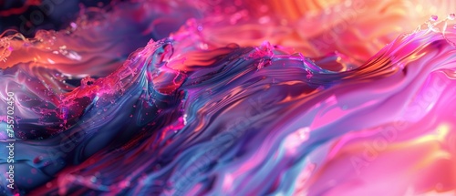 3D render illustrate of Let Frequency Hopping paint your image canvas with dynamic bursts of spectral color.