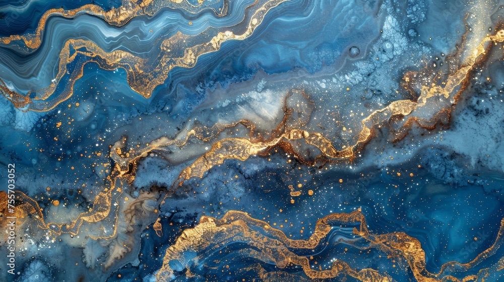 Blue and Gold Marble Wallpaper Blue and Gold Marble Wallpaper