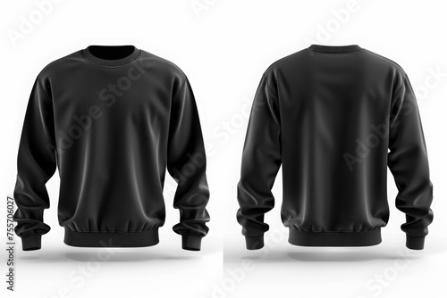 front black sweatshirt. back black sweatshirt. set of black sweatshirt. black sweatshirt. black sweatshirt mockup. black sweatshirt template. black sweatshirt isolated. sweat shirt. easy to cut out