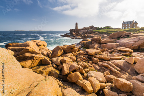 Phare de Ploumanac’h, Perros-Guirec, Bretagne, Frankreich