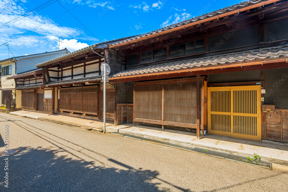 富山県 高岡市 吉久の町並み 富山県 高岡市 吉久の町並み