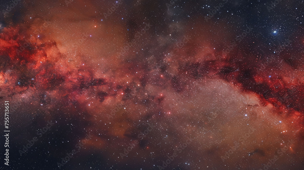 Fototapeta premium The vastness of the cosmos, filled with countless stars