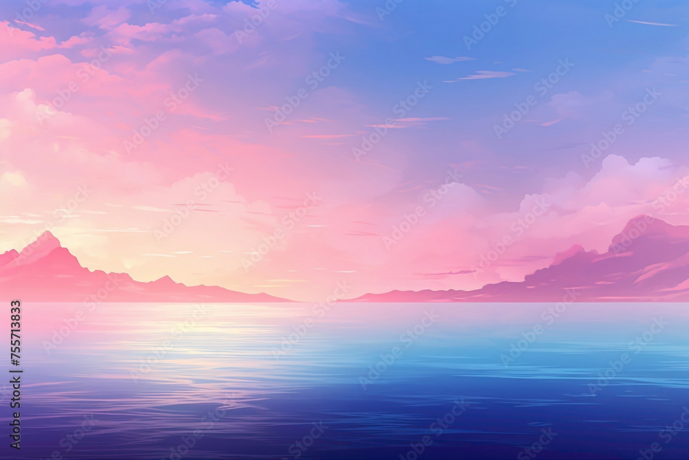Serene gradient backgrounds inviting viewers to immerse themselves in a world of tranquility and peace.