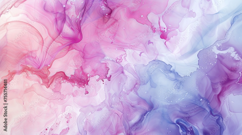 A colorful, abstract background with pastel colored tones. The background is filled with swirls and splatters, giving it a sense of movement and energy.
