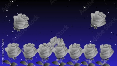Midnight Miserable Falling Flowers