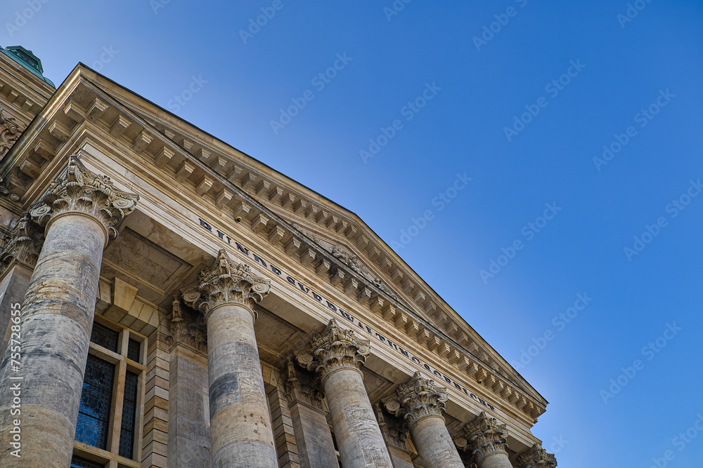 Bundesverwaltungsgericht, Gericht am Simsonplatz, Leipzig, Sachsen, Deutschland