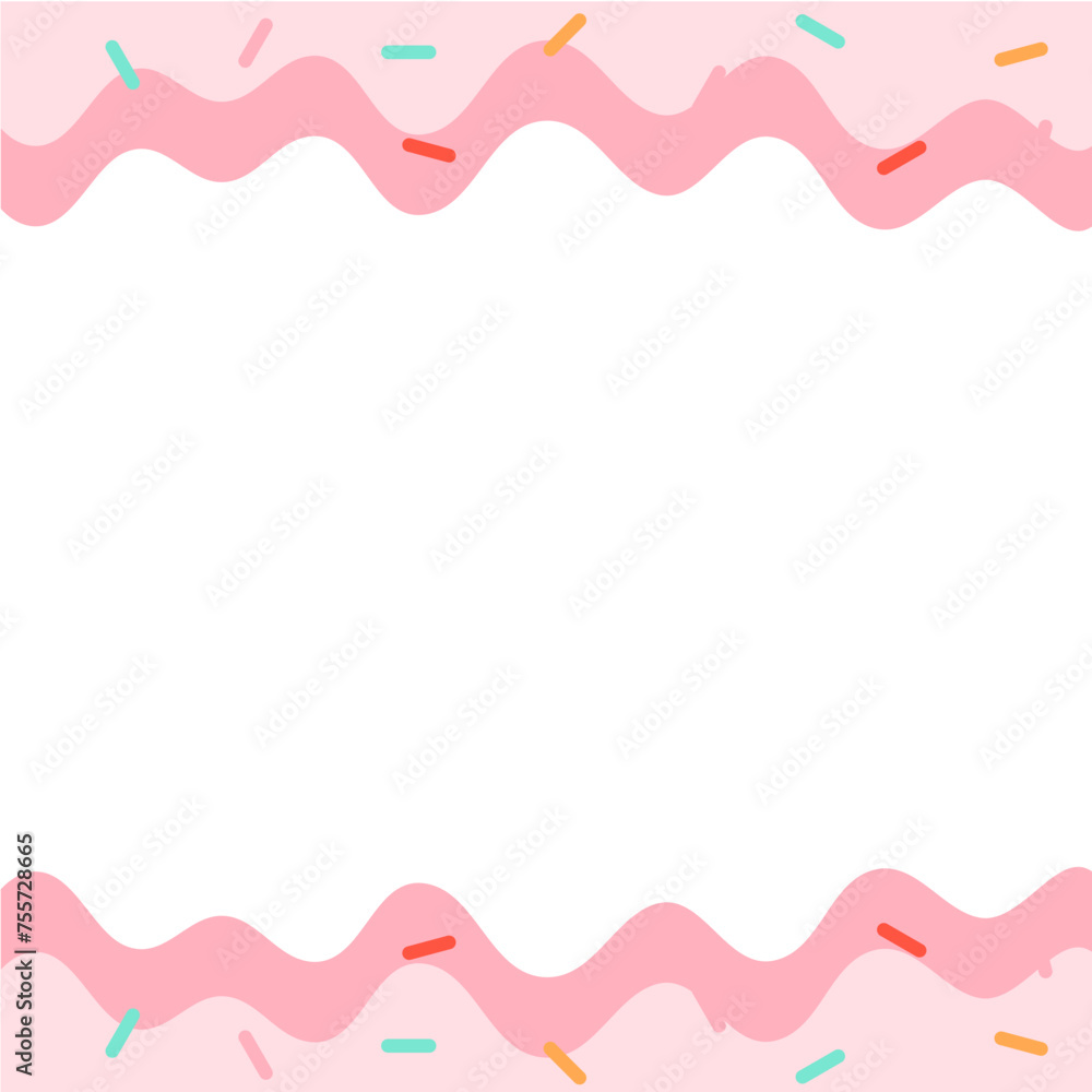 Melted Ice Cream Frame Melted Ice Cream Frame
