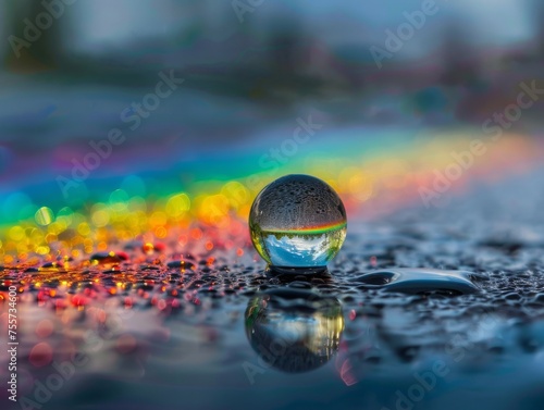  A sphere emerging from a soap bubble