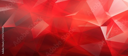 Abstract geometric background in red 