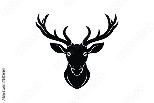 Deer head Silhouette Logo Vector Design © Creative