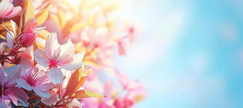 Dreamy spring plantation soft focus abstract for tranquil branding and artistic projects