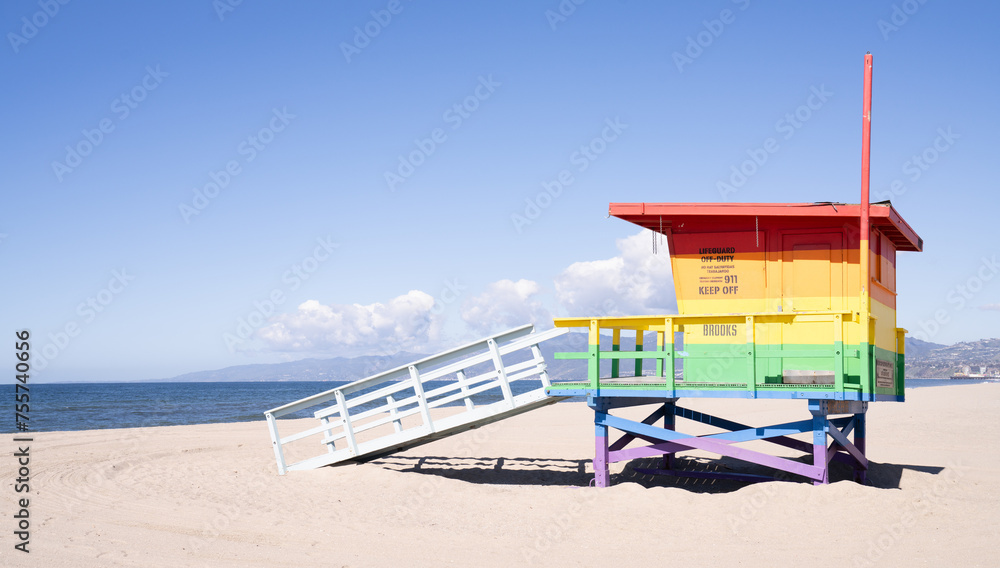 Fototapeta premium Gay friendly lifeguard hut