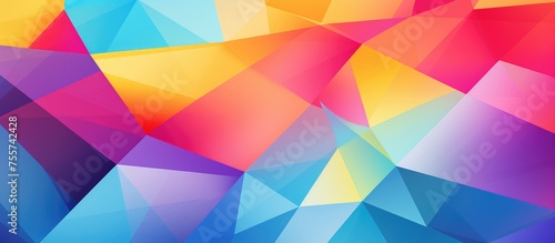Colorful geometric design for diverse creative projects