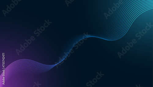 abstract technology particles lines background