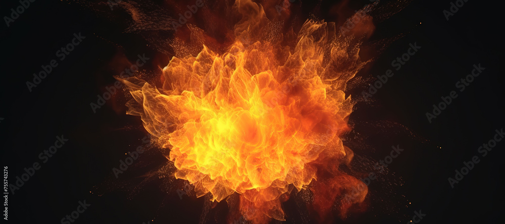 Fototapeta premium fire explosion, hot, flame, blaze 24