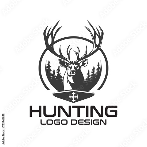 Hunting Vector Logo Design