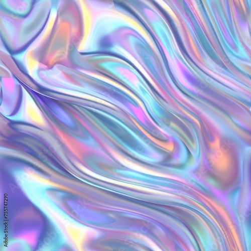 Vivid liquid-like metallic folds  reflecting an array of colors for a mesmerizing  abstract look. Perfect for dynamic and modern creative projects.