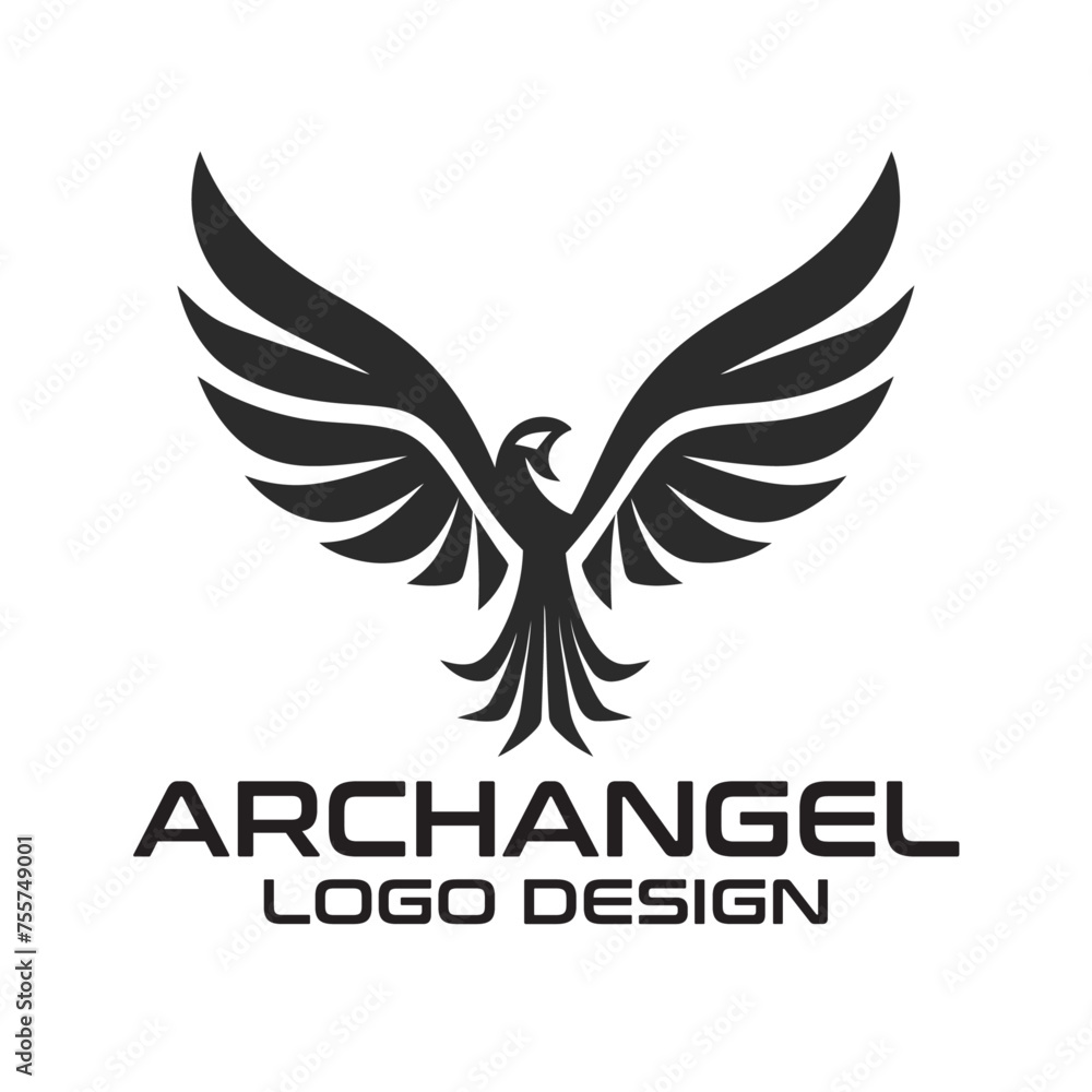Archangel Vector Logo Design Archangel Vector Logo Design