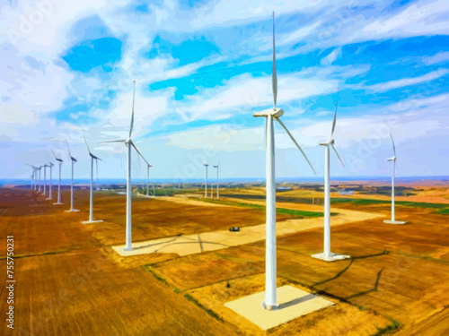 Beautiful Wind Turbines With Sunset In Thailand wind turbines in the Oiz Eolic Park