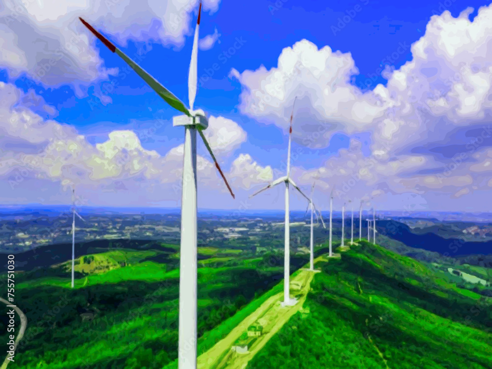 Beautiful Wind Turbines With Sunset In Thailand wind turbines in the Oiz Eolic Park Beautiful Wind Turbines With Sunset In Thailand wind turbines in the Oiz Eolic Park