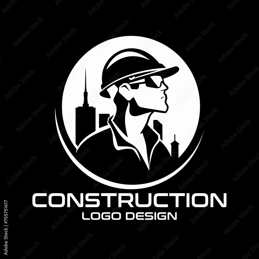 Construction Vector Logo Design Construction Vector Logo Design