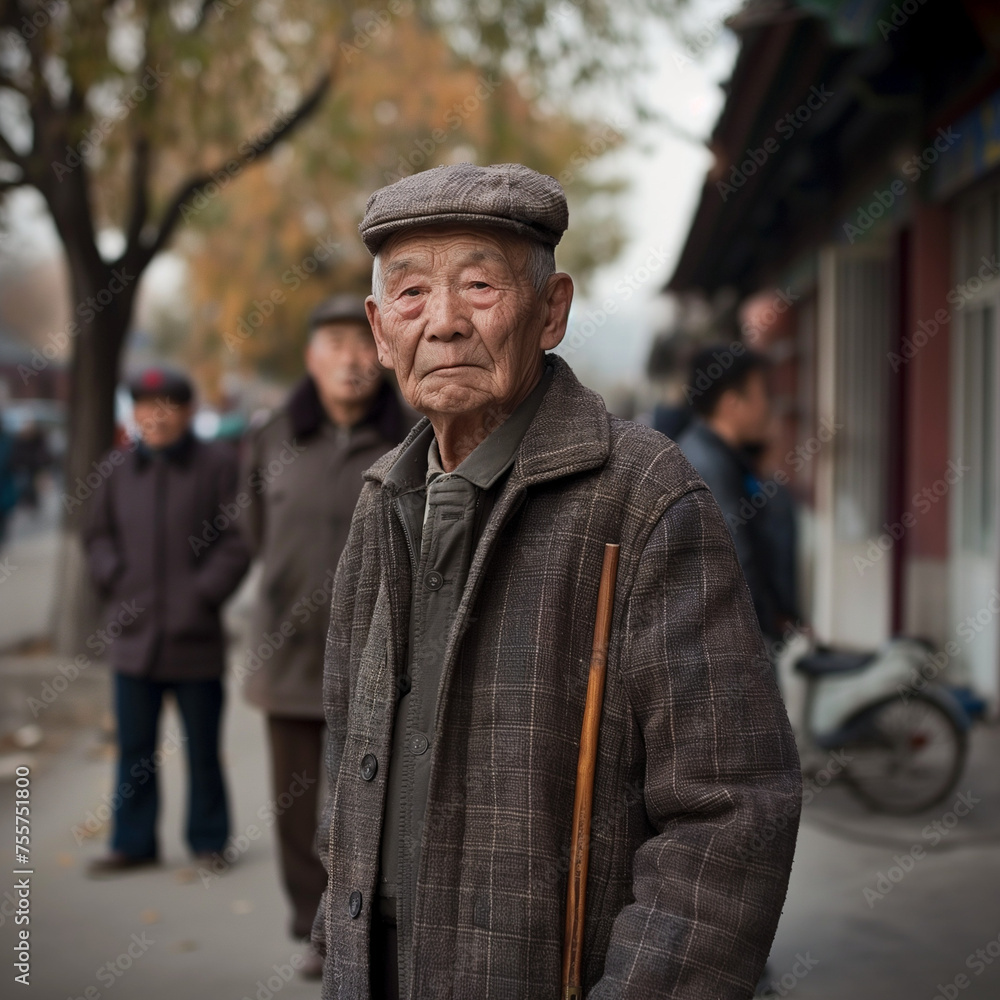 older Asian man older Asian man