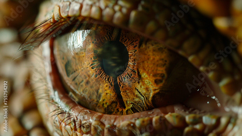 reptilian eye macro