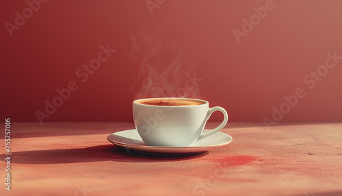 Cappuccino Minimalistic Background: Simple and Elegant Coffee Concept