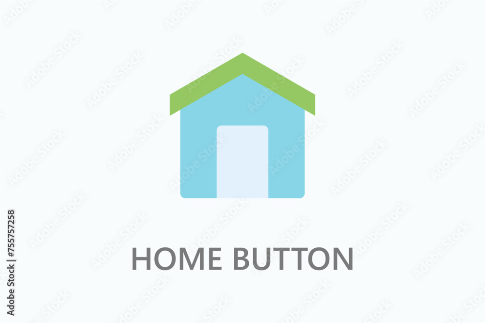 Home button icon or logo sign symbol vector illustration Home button icon or logo sign symbol vector illustration