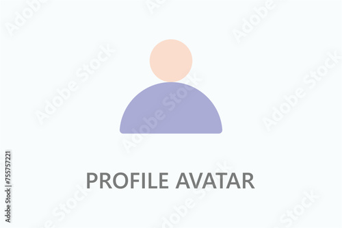 Profil avatar icon or logo sign symbol vector illustration