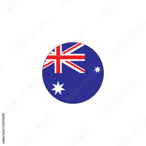 world flag Australia icon symbol sign vector