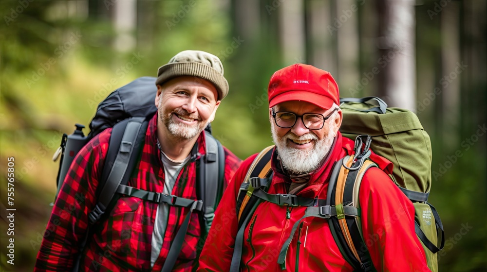 Aging gracefully, these two explorers embark on a hiking expedition, their smiles reflecting a lifetime of shared experiences. With every step, they inspire others to embrace the beauty of nature.
